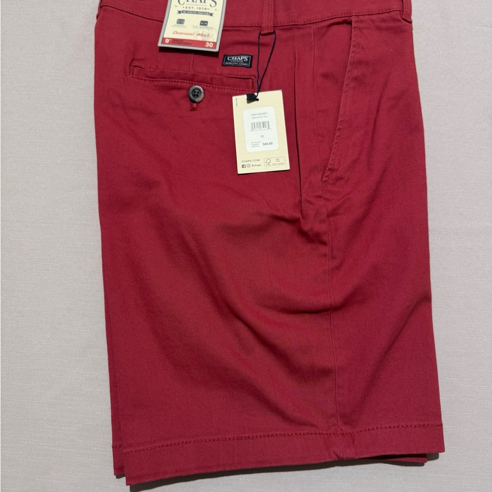 CHAPS Men's Nantucket Red Shorts Size 30 -NWT $60.00